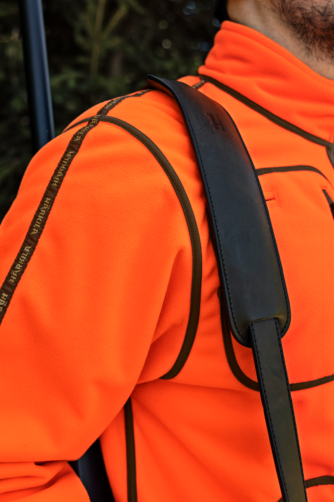 Kamko Blaze rev. fleece - Orange blaze/Willow green - Härkila