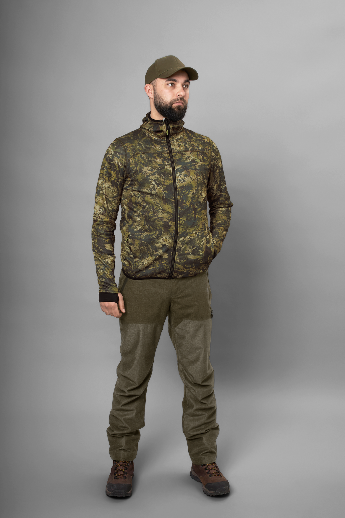 Power Camo fleece InVis green - Seeland