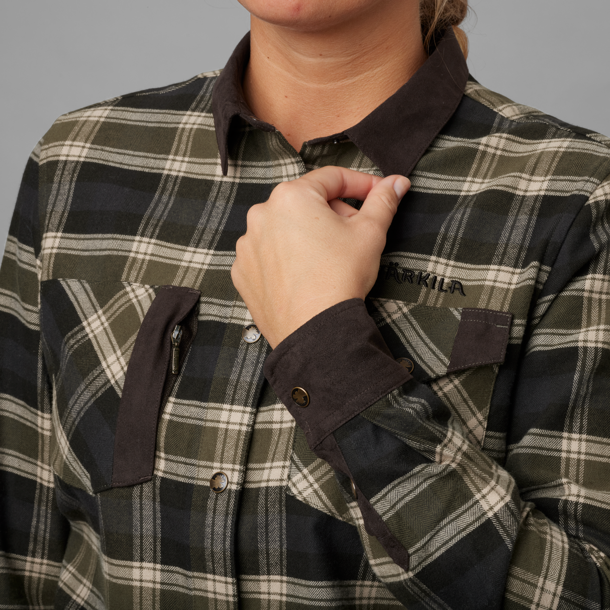 Aivak L/S skjorte - Women Olive - Härkila