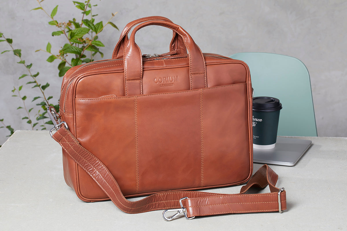 Oslo Computertaske, Cognac