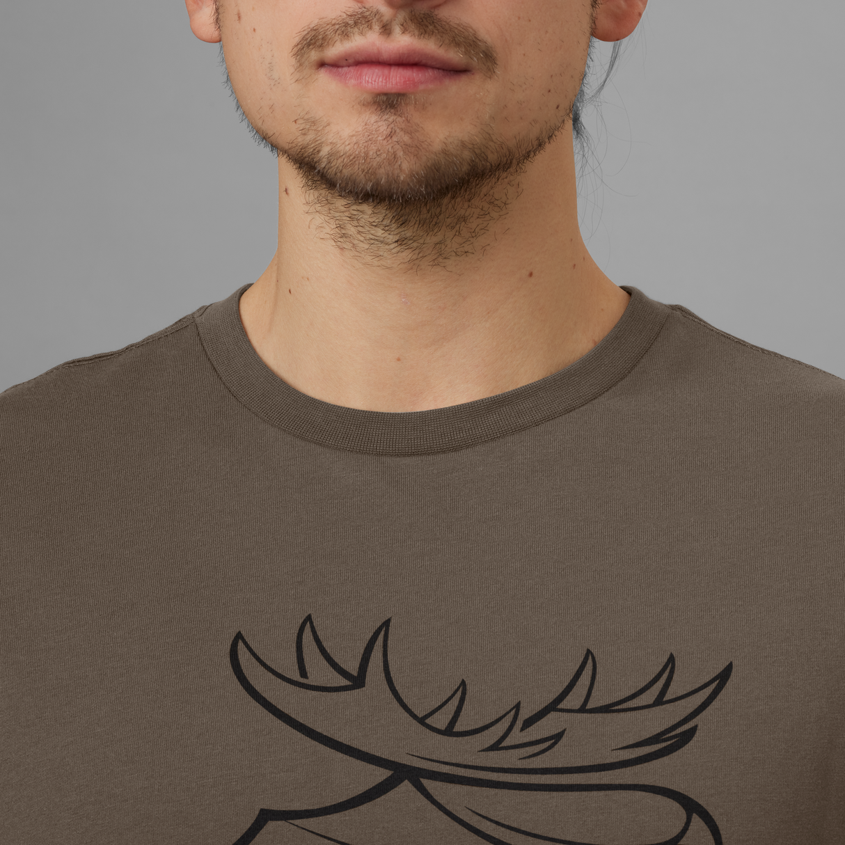 Härkila graphic t-shirt 2-pack - Brown granite/Phantom - Härkila