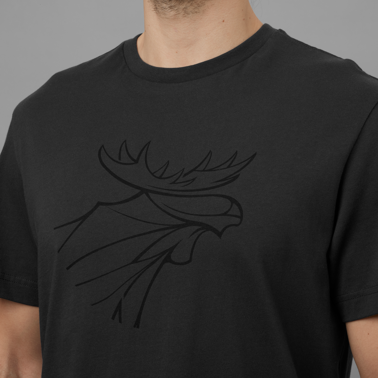 Härkila graphic t-shirt 2-pack - Brown granite/Phantom - Härkila