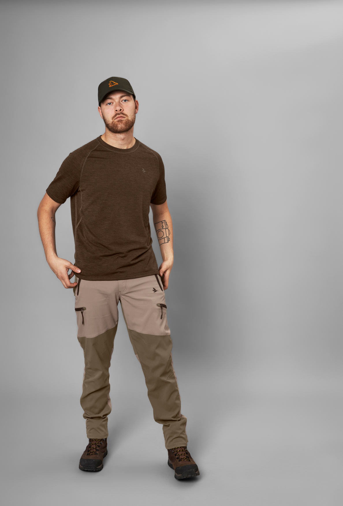 Active S/S T-shirt - Demitasse brown - Seeland