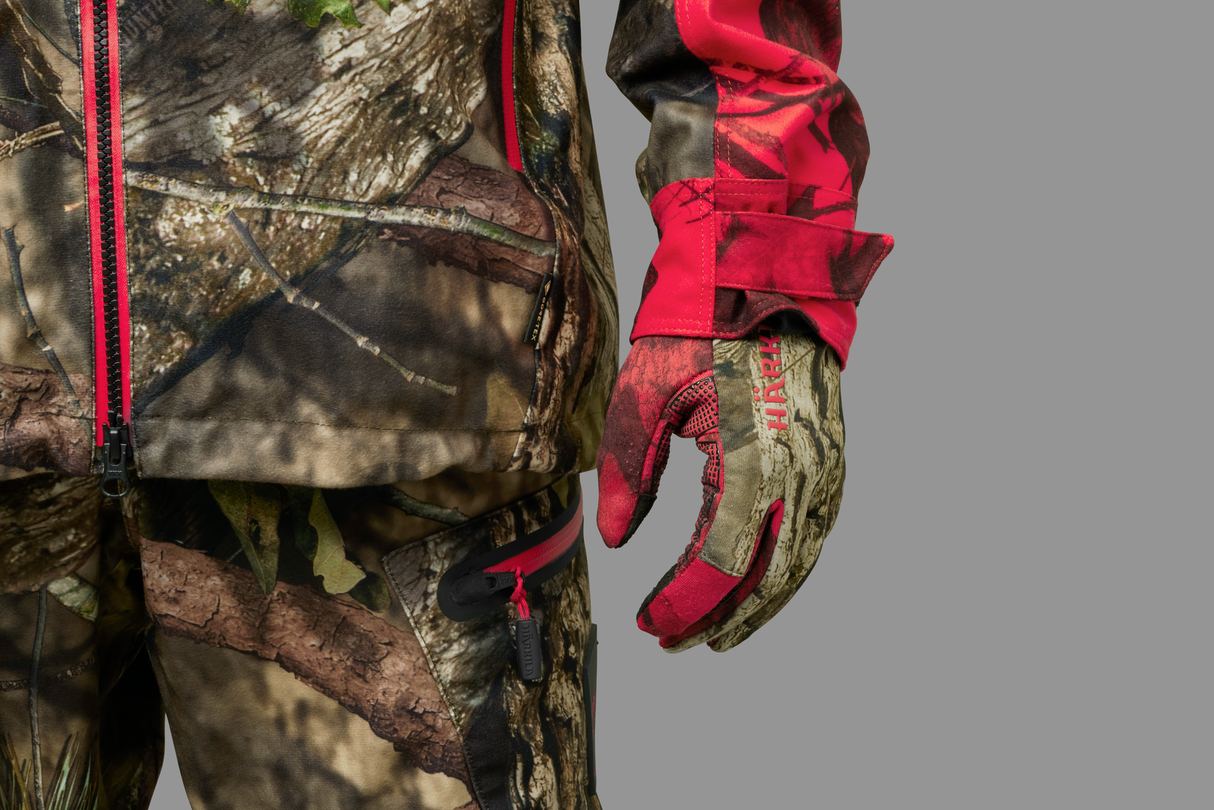 Moose Hunter 2.0 - fleece handsker MossyOak®Break-Up Country®/MossyOak®Red - Härkila