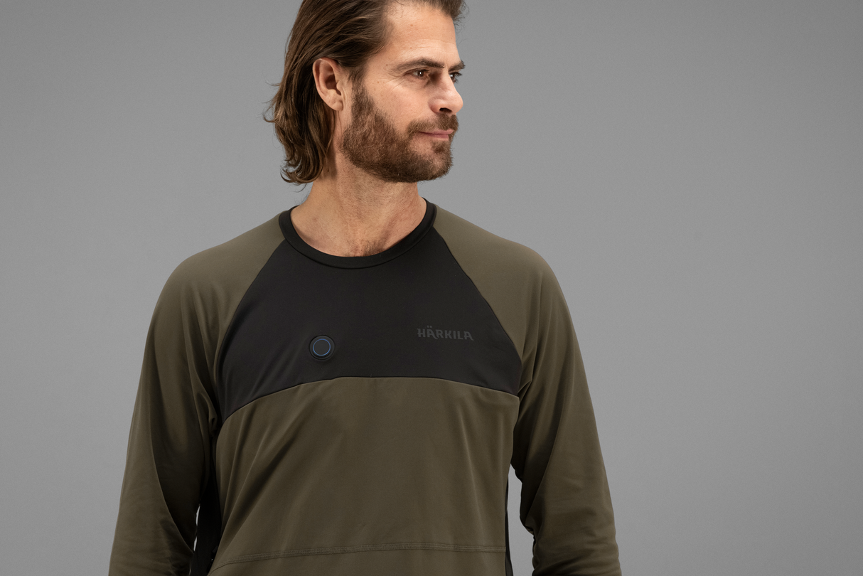 Härkila Heat L/S t-shirt Willow green/Black - Härkila