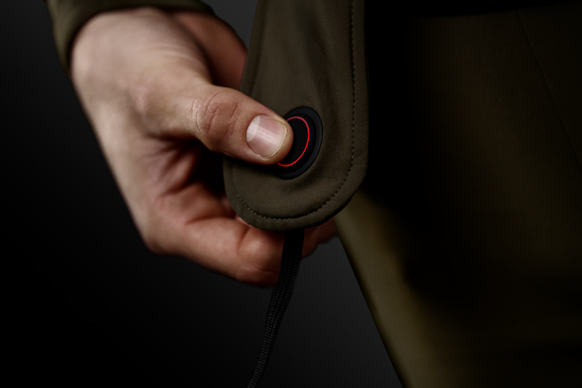 Härkila Heat USB-C Long Johns - Willow green/Black - Härkila