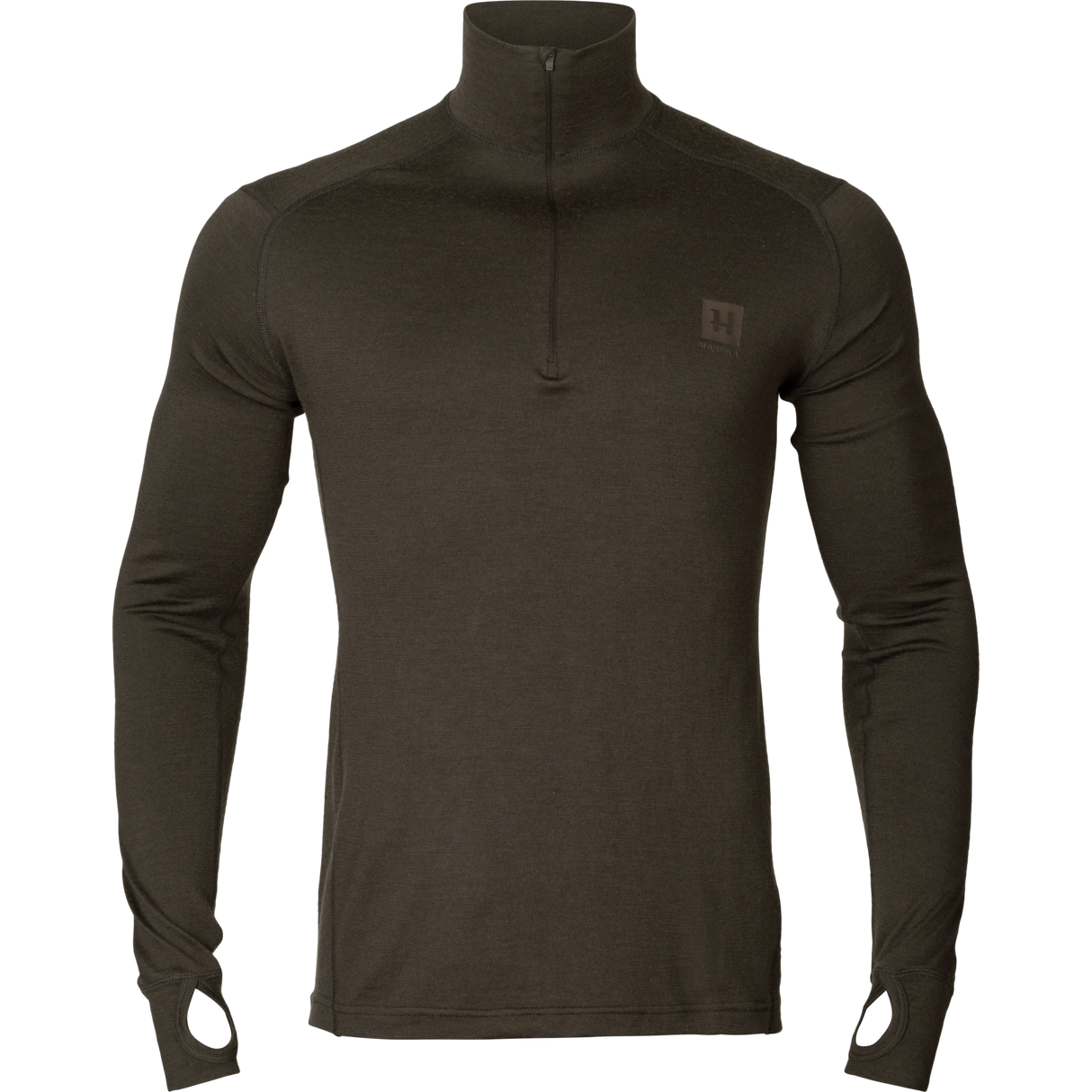 Härkila Base All Season half zip Shadow brown - Härkila