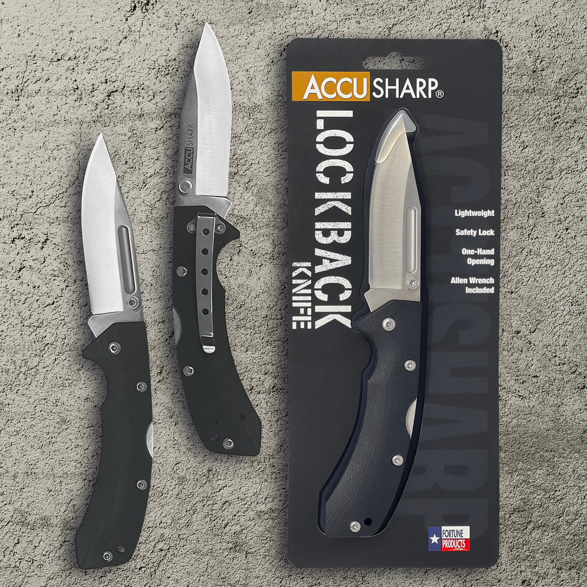 AccuSharp Foldekniv sort