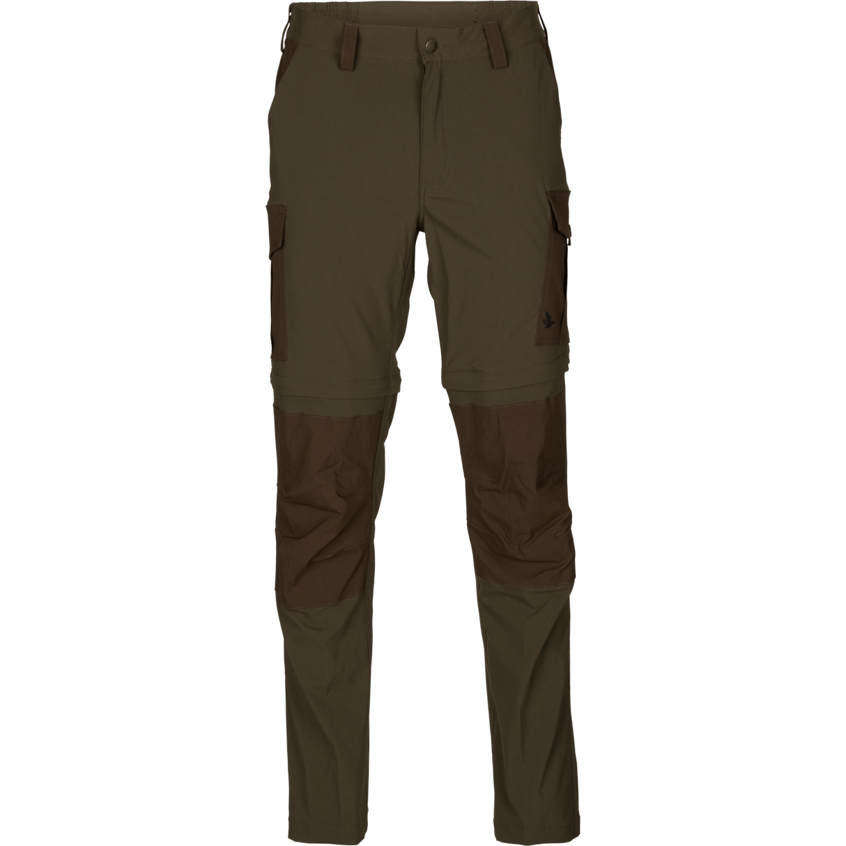 Birch Zip-off Bukser Pine Green/Demitasse Brown - Seeland