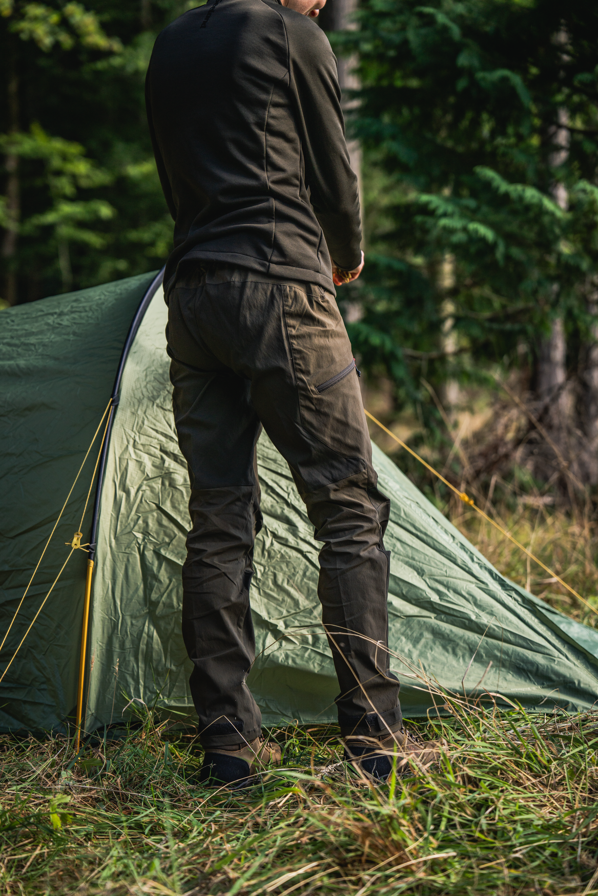 Larch Stretch-bukser til kvinder Pine Green / Chocolate Torte - Seeland