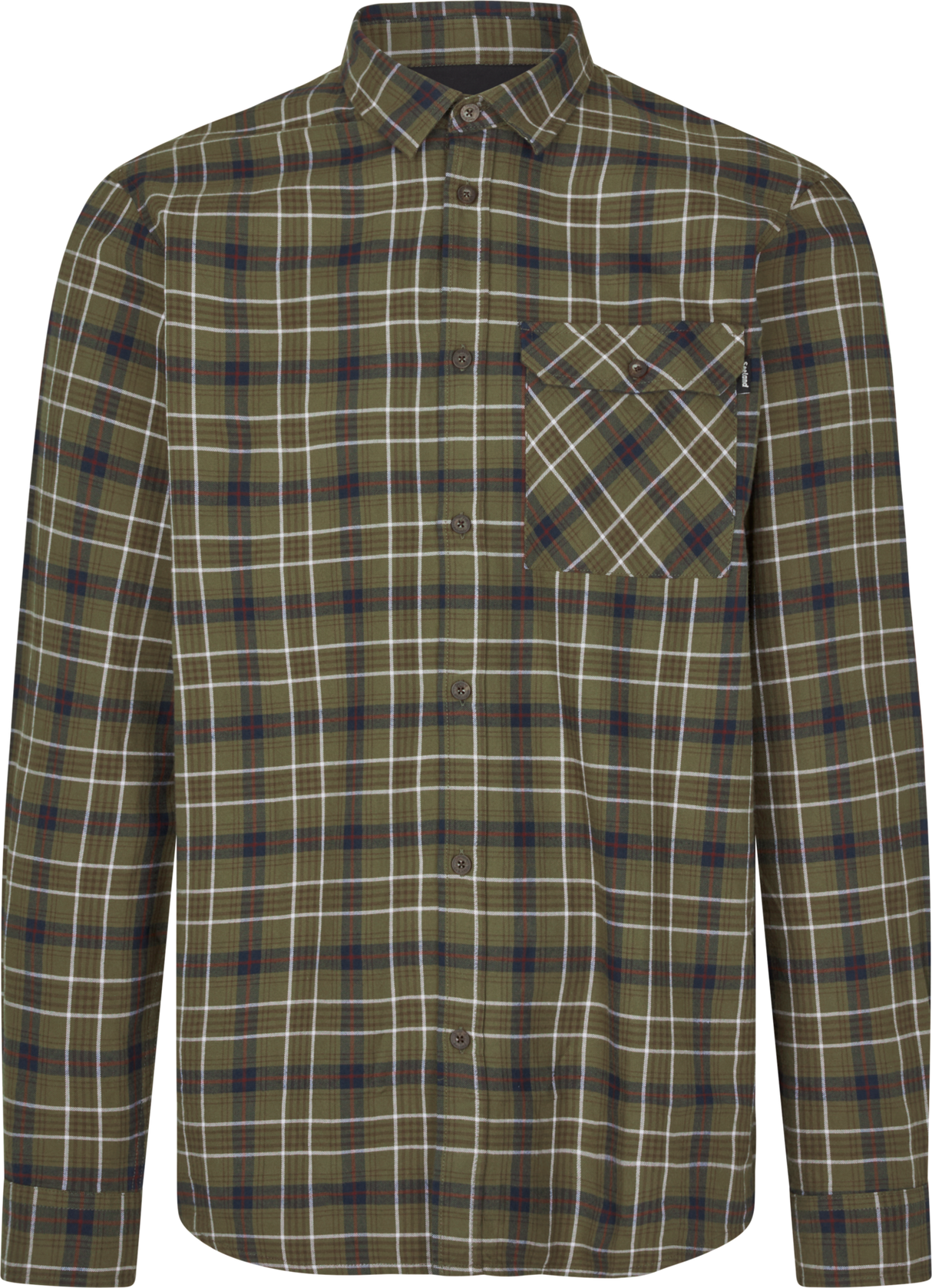 Glen Flannel Skjorte - Grape Leaf/Dark Navy Check