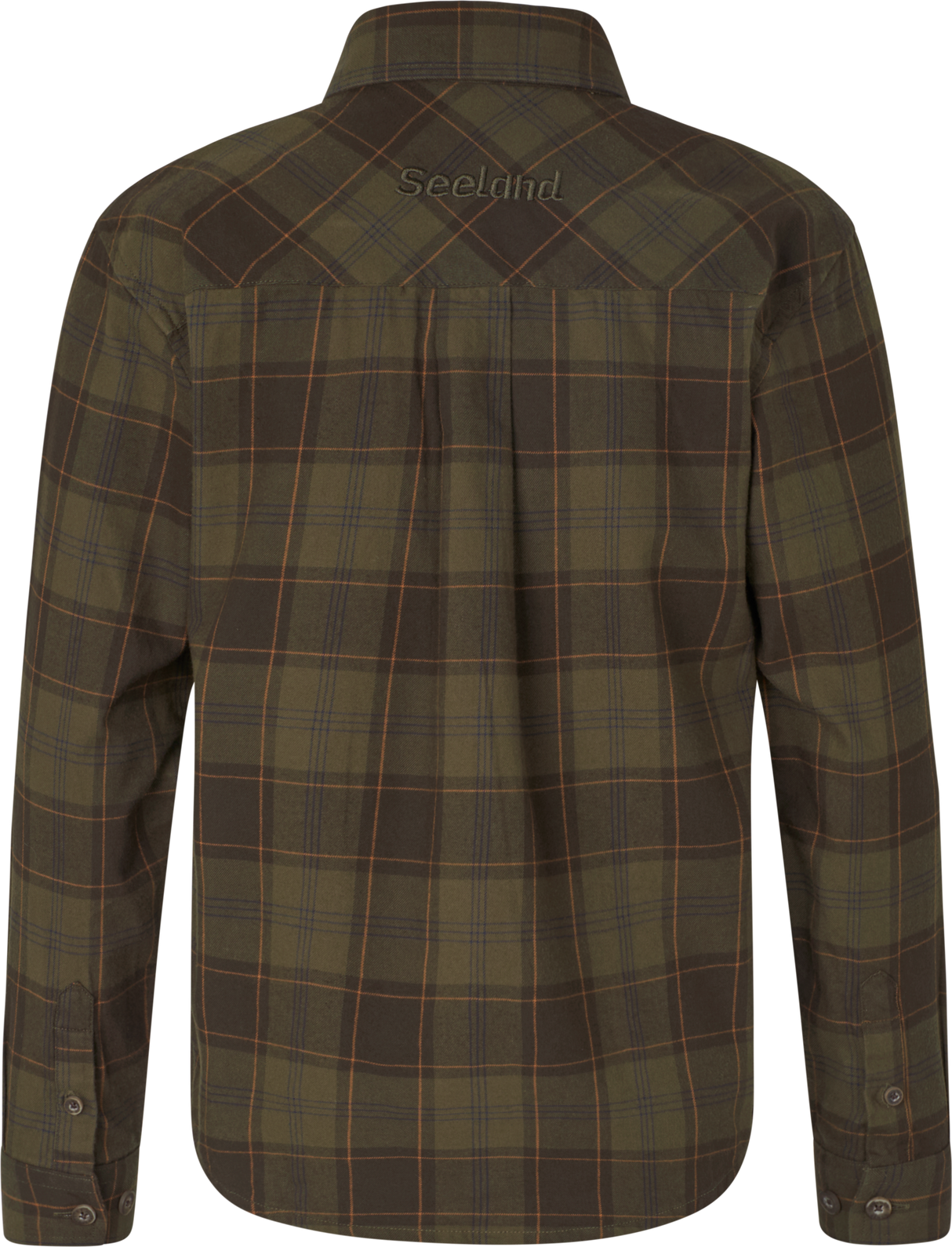 Glen Junior Flannel Skjorte - Pine Green/Dark Navy Check