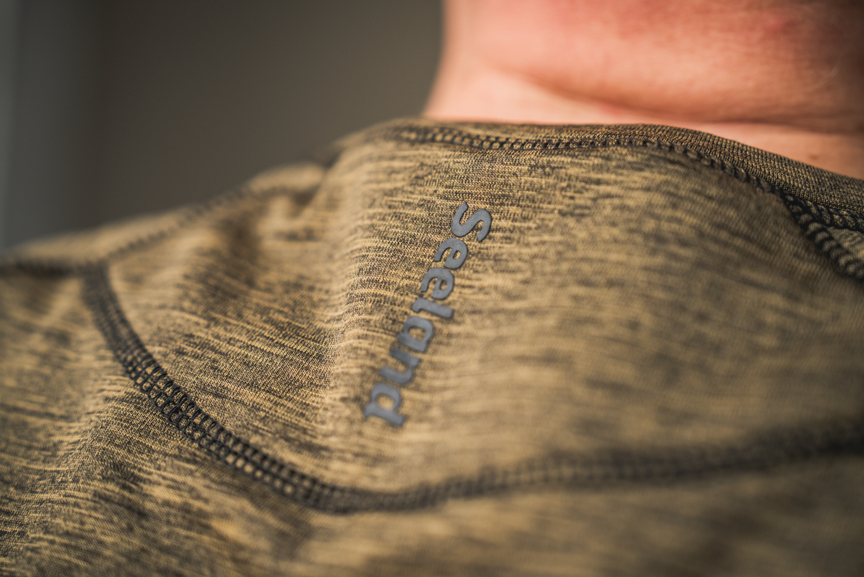 Peak T-shirt Military Olive Melange - Seeland