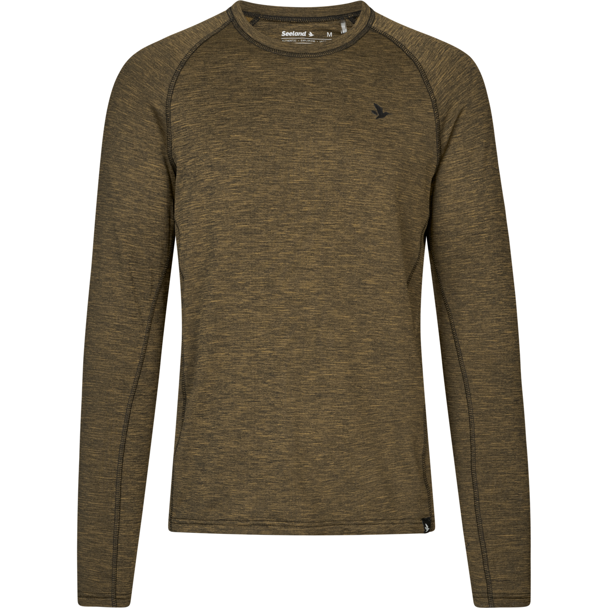 Peak T-shirt Military Olive Melange - Seeland