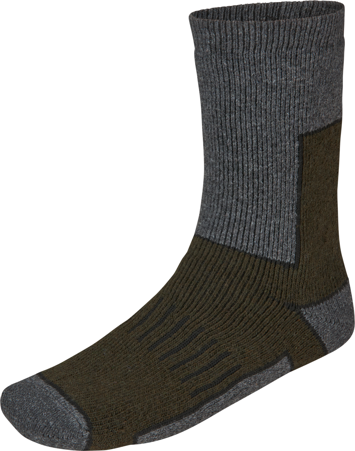 Field Thermo Sokker - 2Pack - Pine Green Melange/Grey Melange