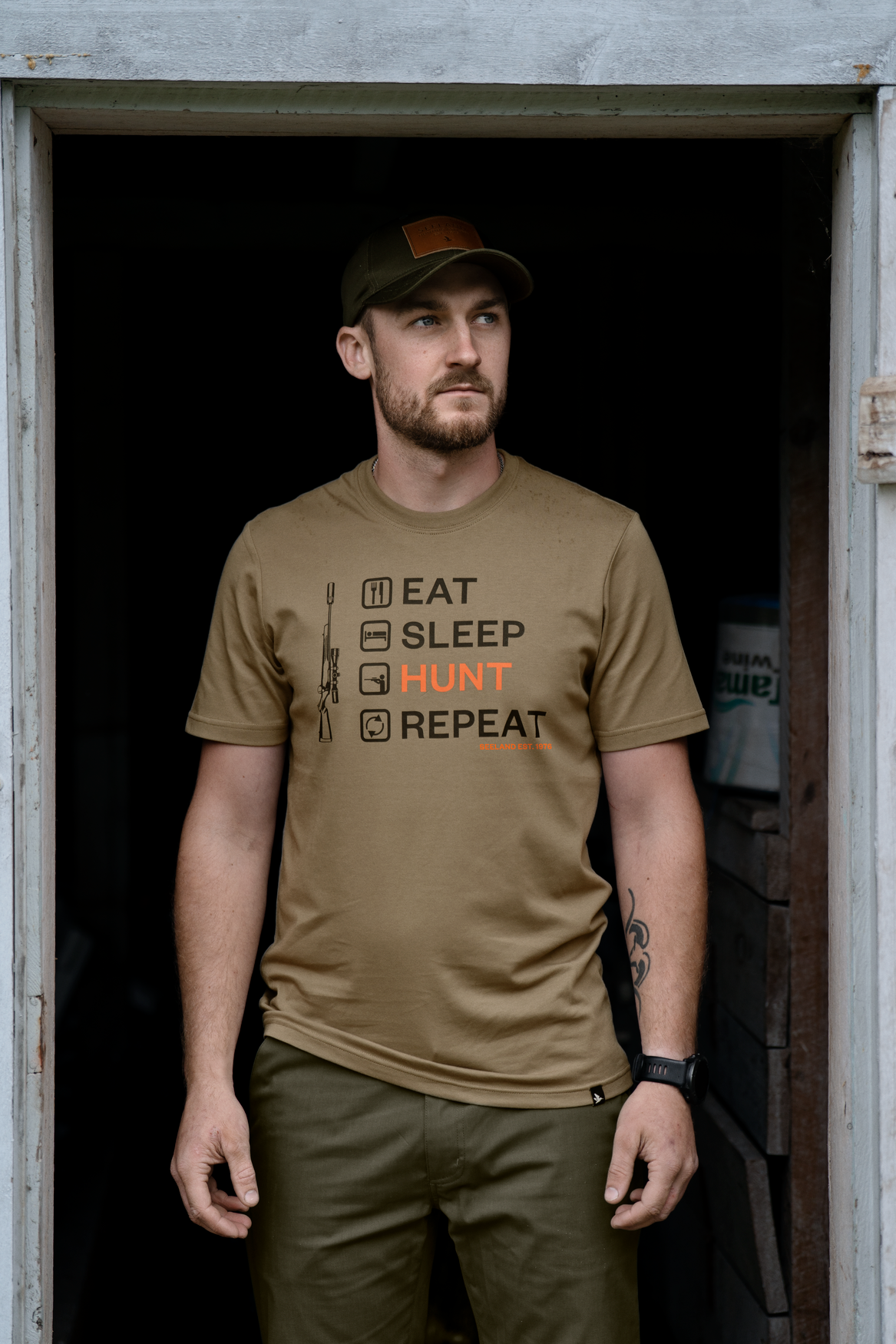 Crosslist Tshirt - Covert Green - Seeland
