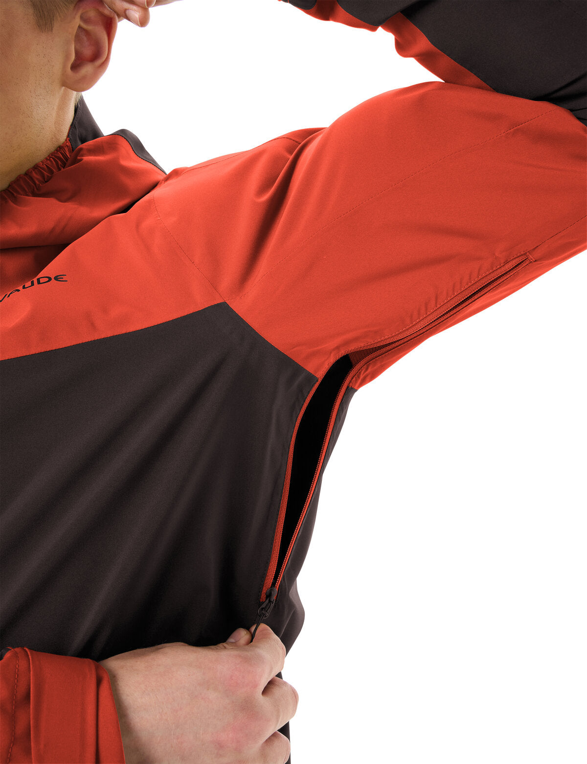 Herre Moab Rain Jacket glowing red/black - Vaude