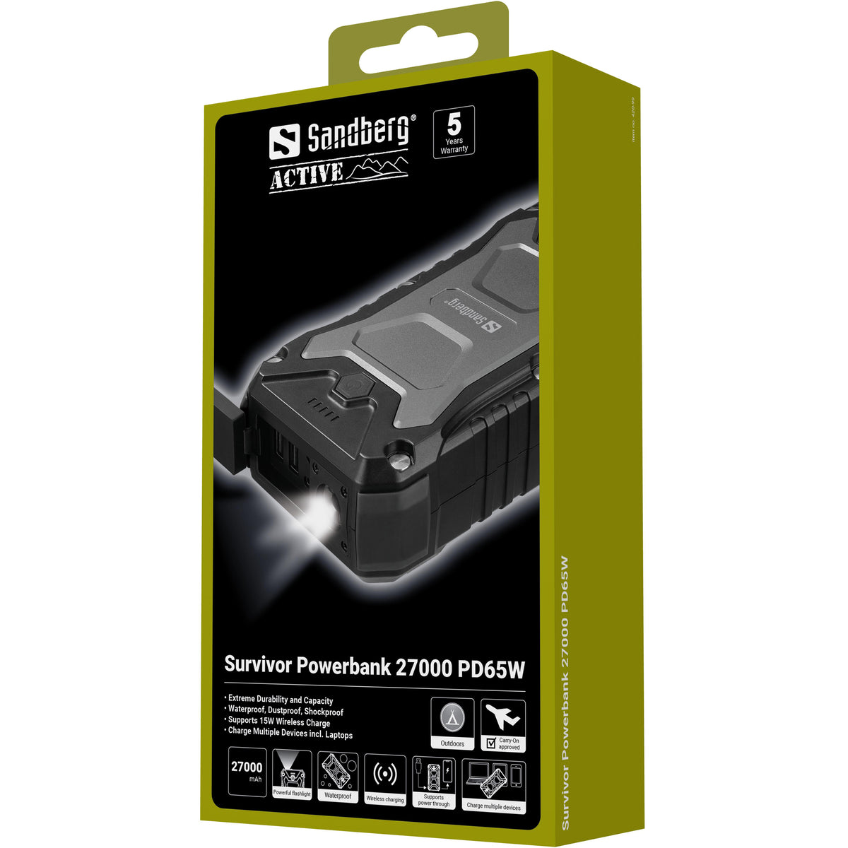 Survivor Powerbank USB-C 27.000 mAh – Sandberg