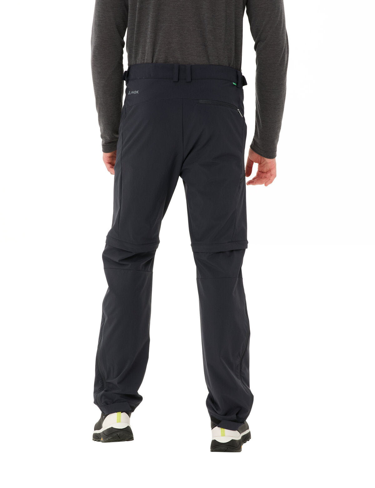 Herre Farley Stretch T-zip Pants III Black - Vaude