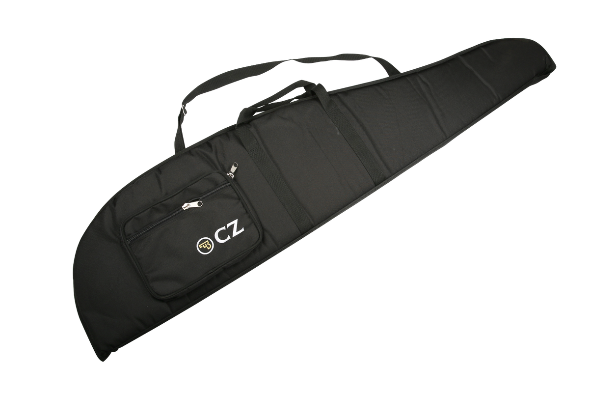 CZ Riffelfoderal sort 118x27cm med lomme 23x17cm og bærerem