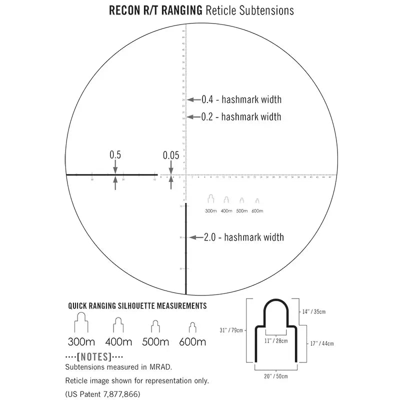 Vortex Recon - R/T 15x50 med sigtemiddel