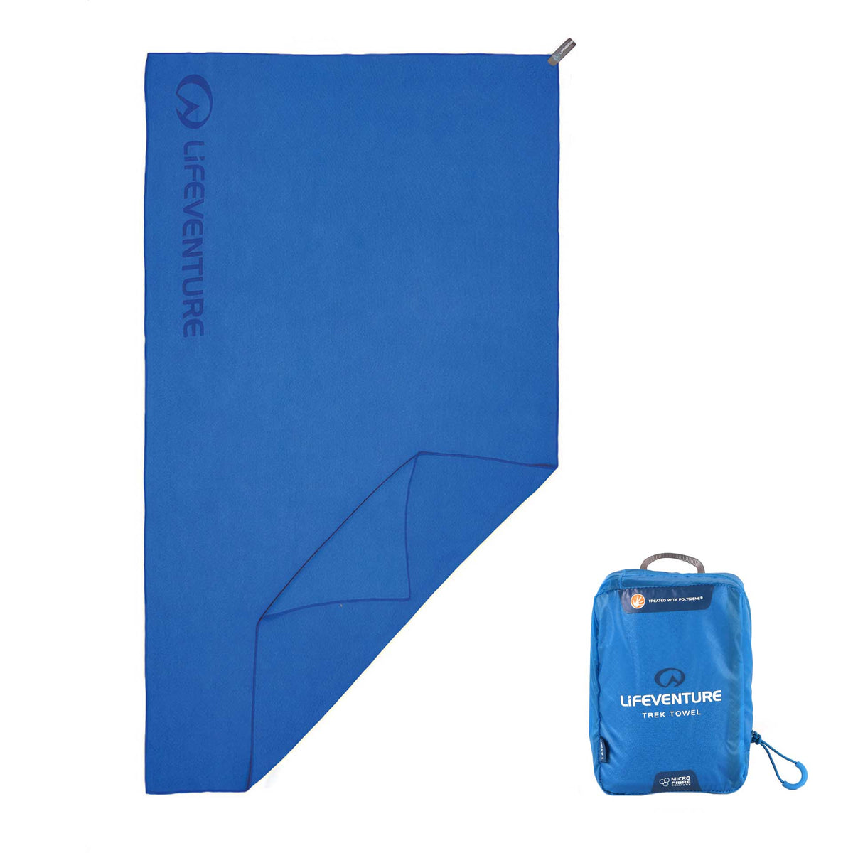 MicroFibre Trek Towel, Blue, Giant - Life Venture