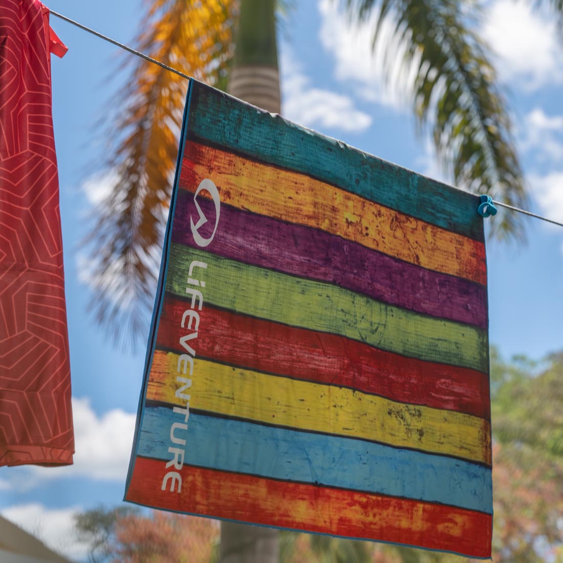 Recycled SoftFibre Trek Towel, Striped P - Life Venture