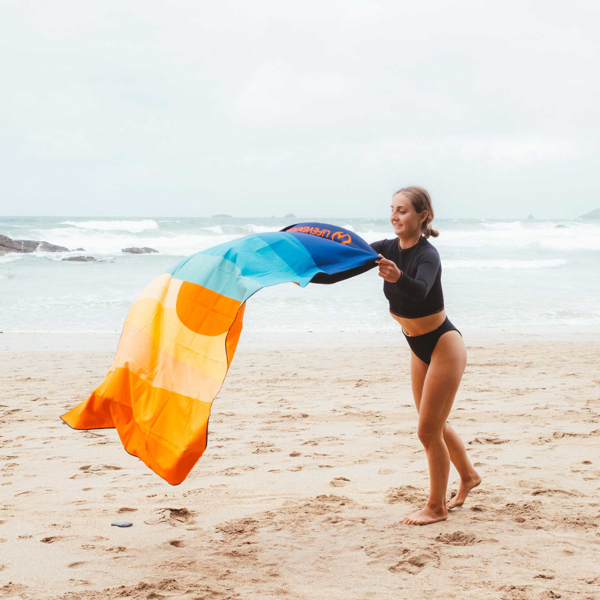 Recycled SoftFibre Trek Towel, Geometric - Life Venture