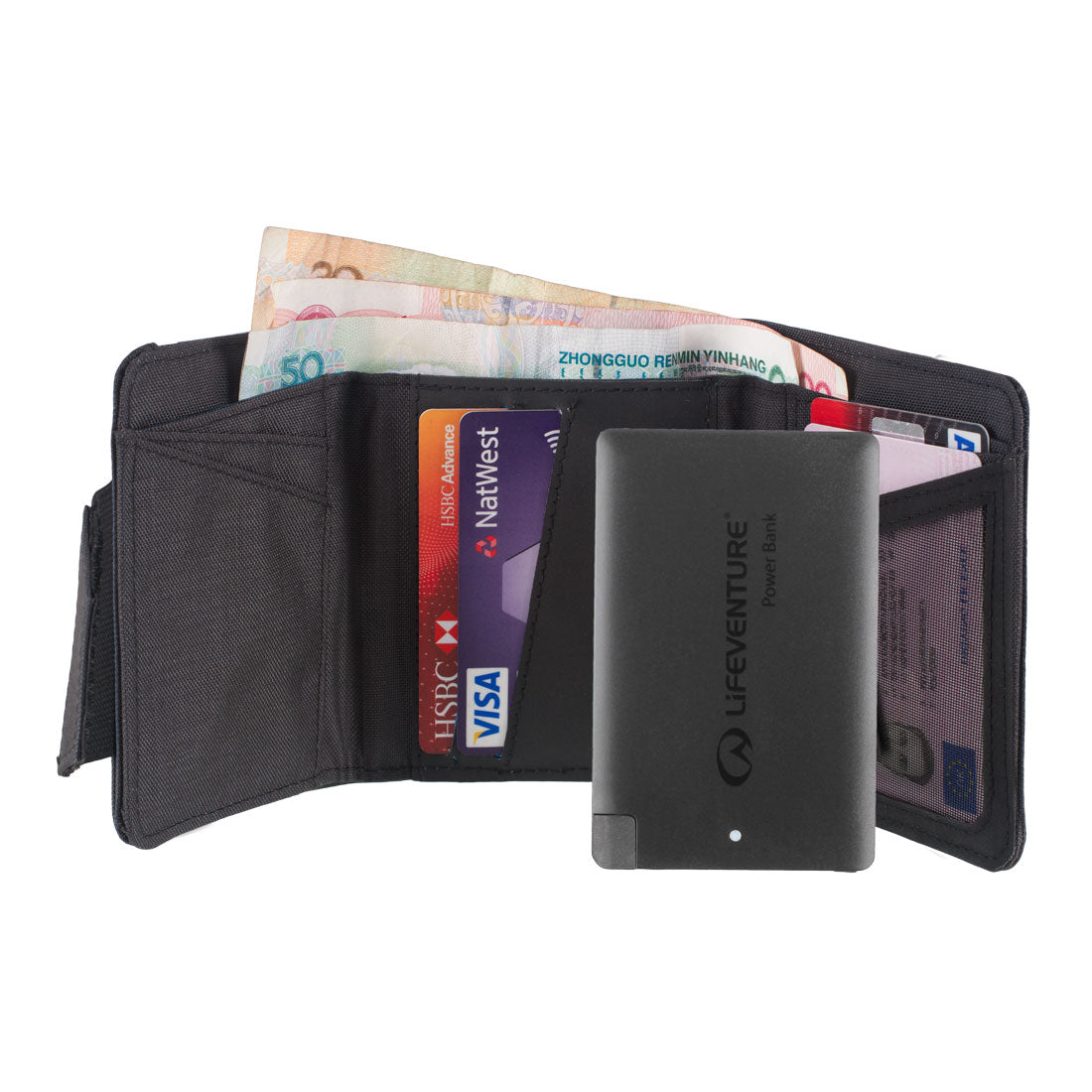 RFiD Charger Wallet with power bank, Rec - Life Venture