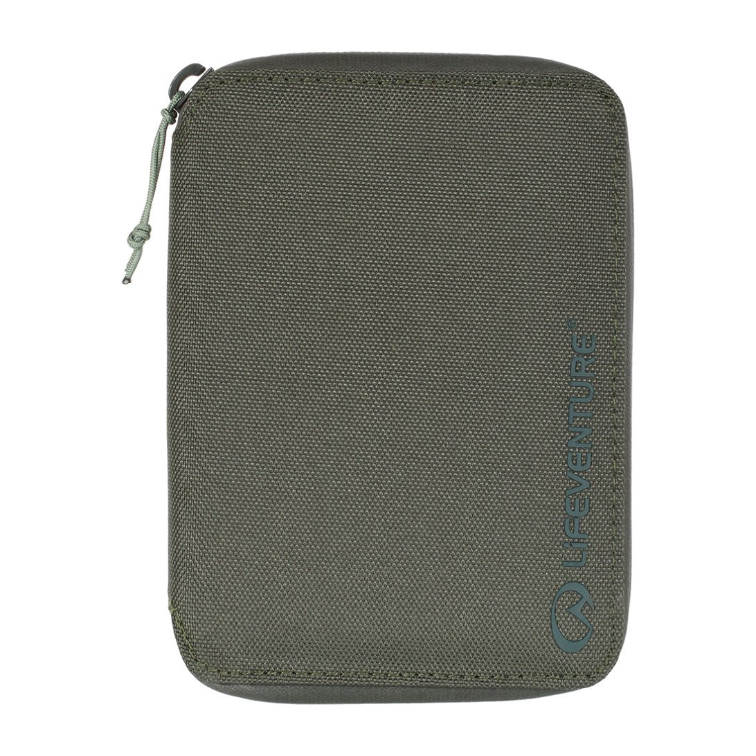 RFID Mini Travel Wallet, Recycled, Olive - Life Venture