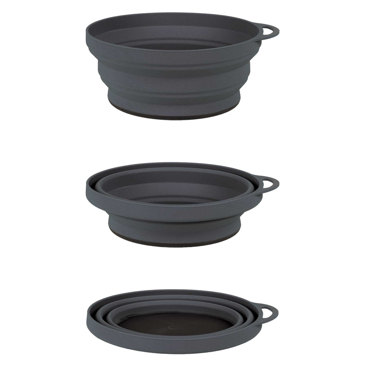 Silicone Ellipse Flexi-Bowl, Graphite - Life Venture