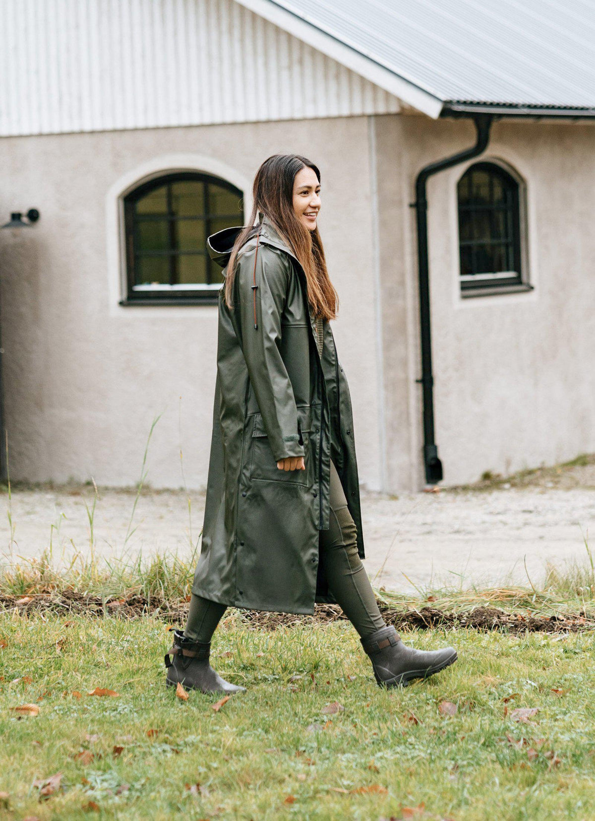 Str. XL - Crest Rain Coat - Rain Gear Swedteam Green - Swedteam - Ombytningsvare