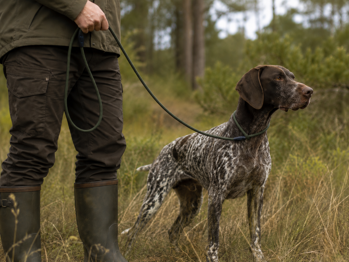 Hundesnor/retriverline med skulderloop - 10mm x 180cm - HuntElite