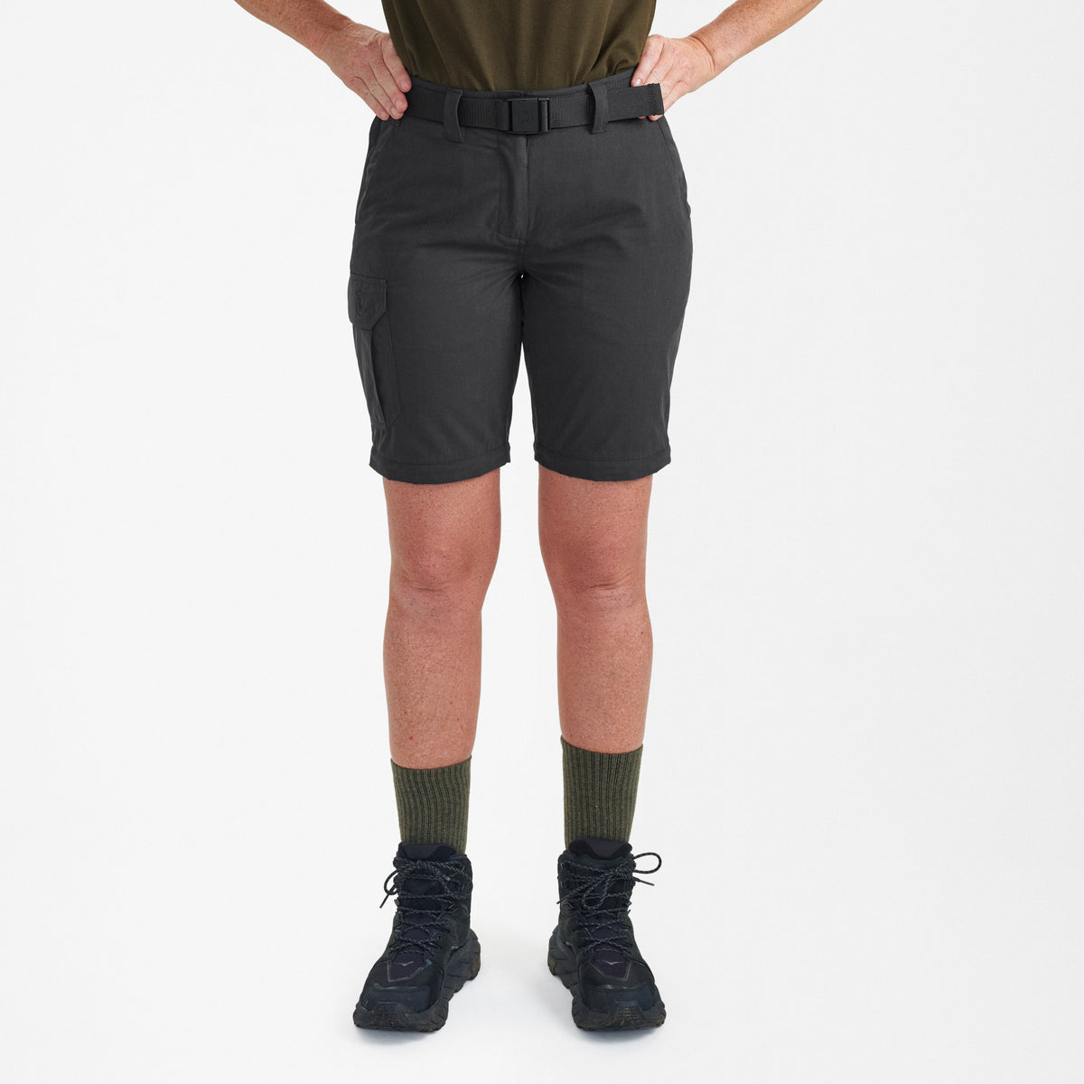 Lady Slogen Zip-Off Bukser - Black Ink - Deerhunter