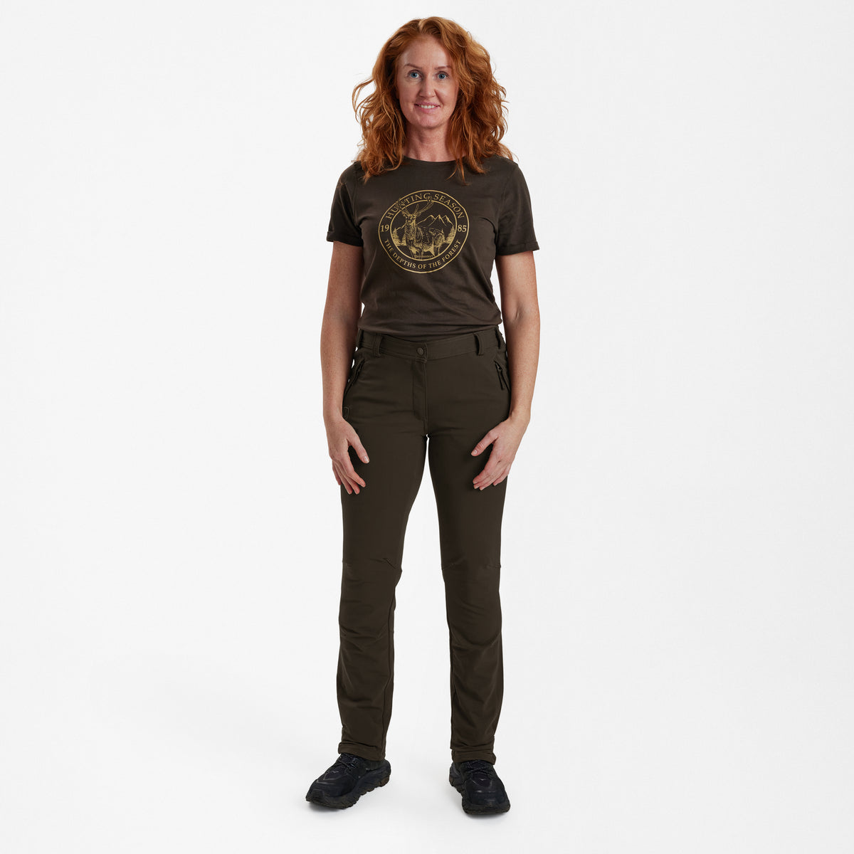 Lady Ann Full Stretch Bukser - Fallen Leaf - Deerhunter