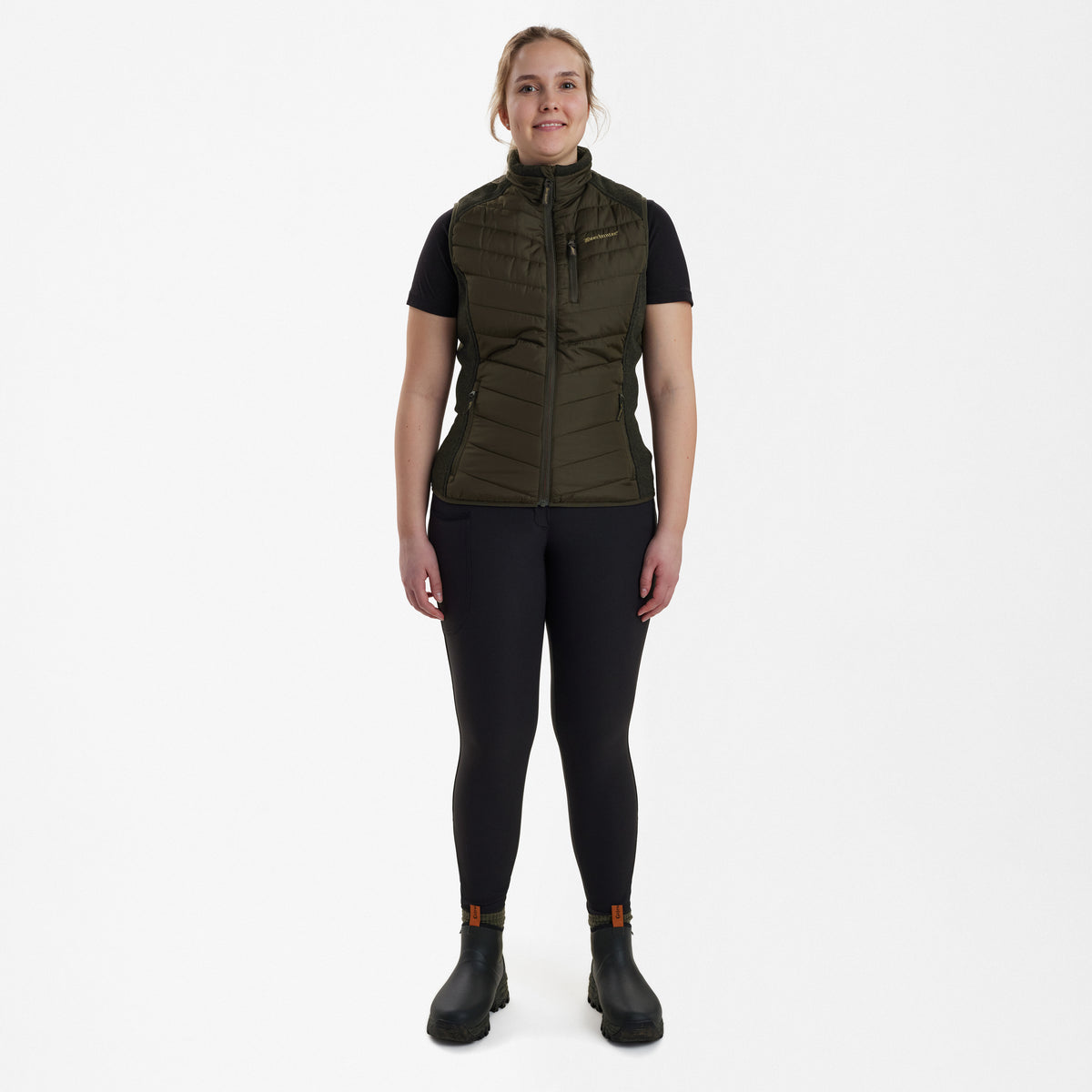 Lady Caroline Vatteret Vest - Green - Deerhunter