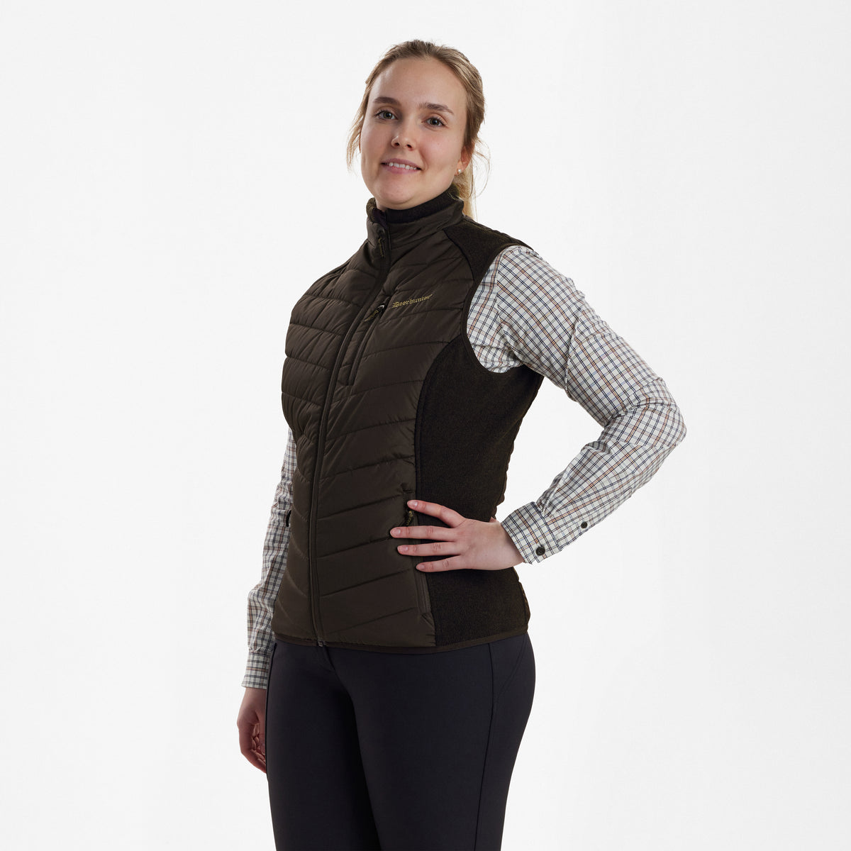 Lady Caroline Vatteret Vest - Brown - Deerhunter
