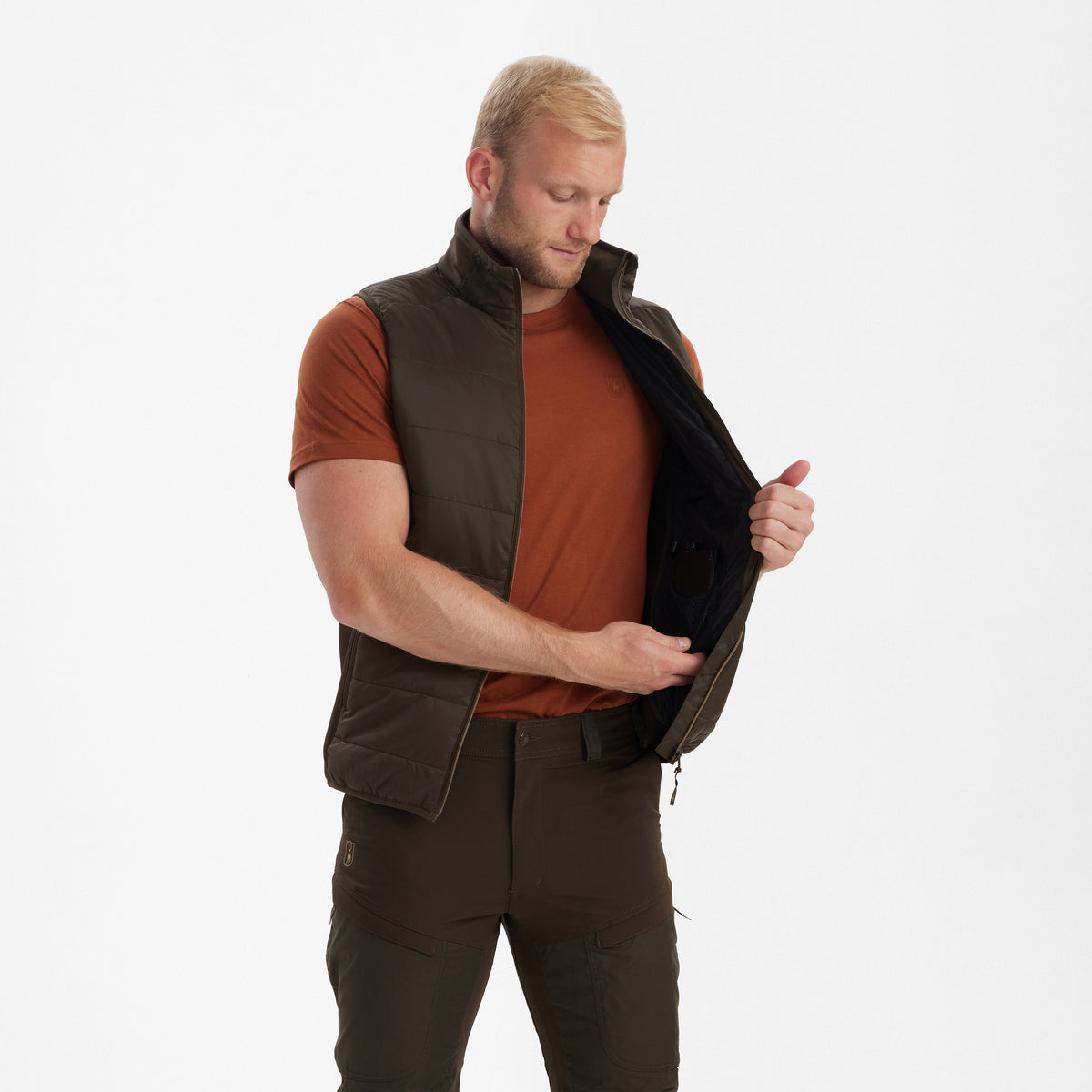 Heat vatteret vest - wood - Deerhunter