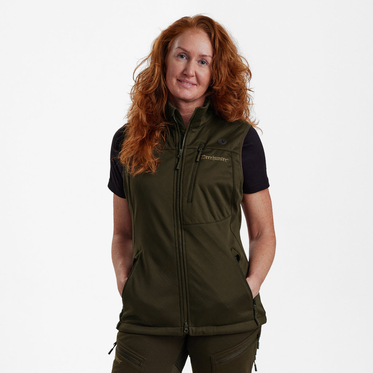 Lady Excape Softshell-vest Art Green - Deerhunter
