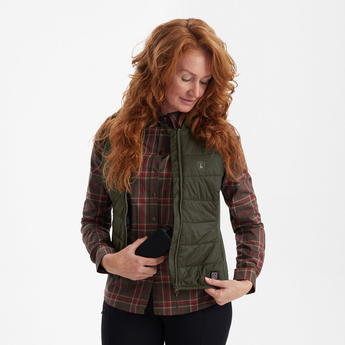 Lady Heat Indervest - Green - Deerhunter