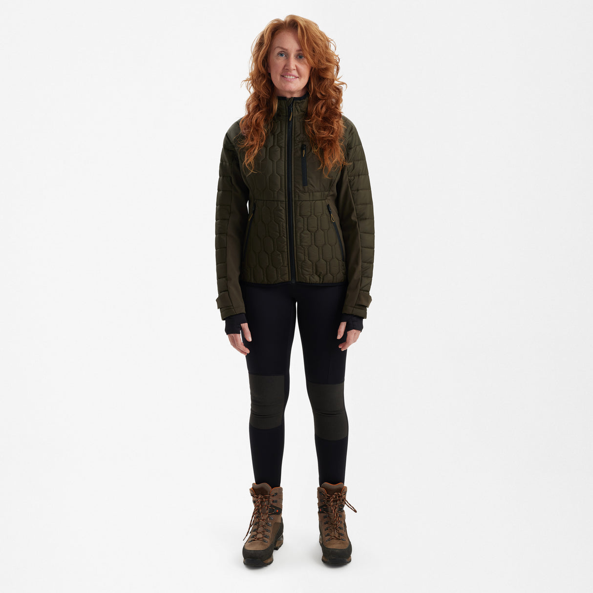 Lady Mossdale quiltet jakke Forest Green - Deerhunter