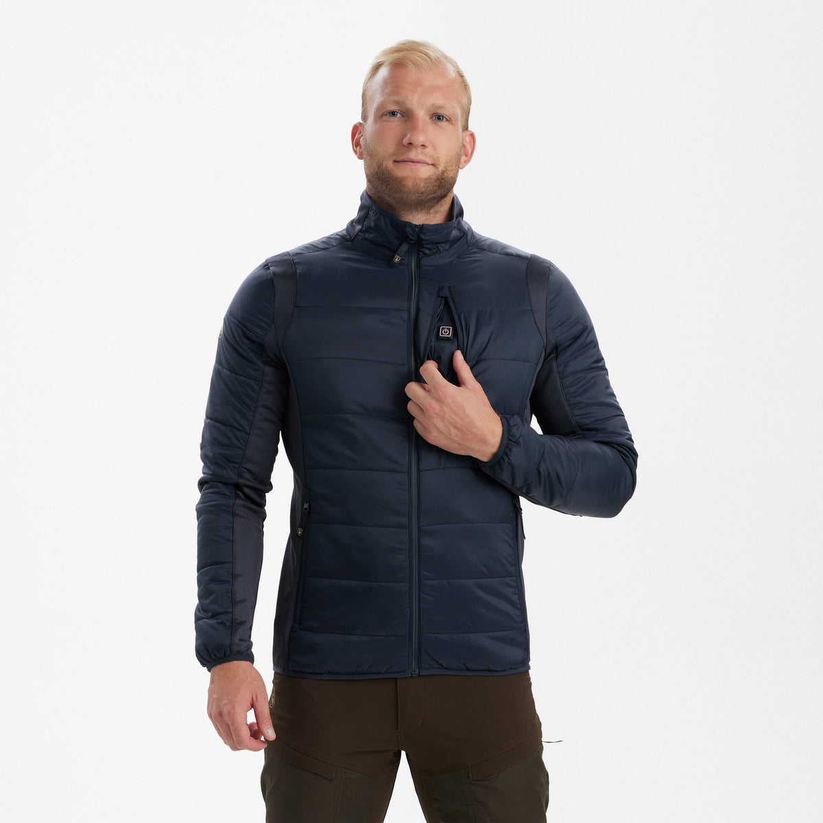 Str. XL - Heat vatteret jakke - Dark Blue - Deerhunter - Ombytningsvare