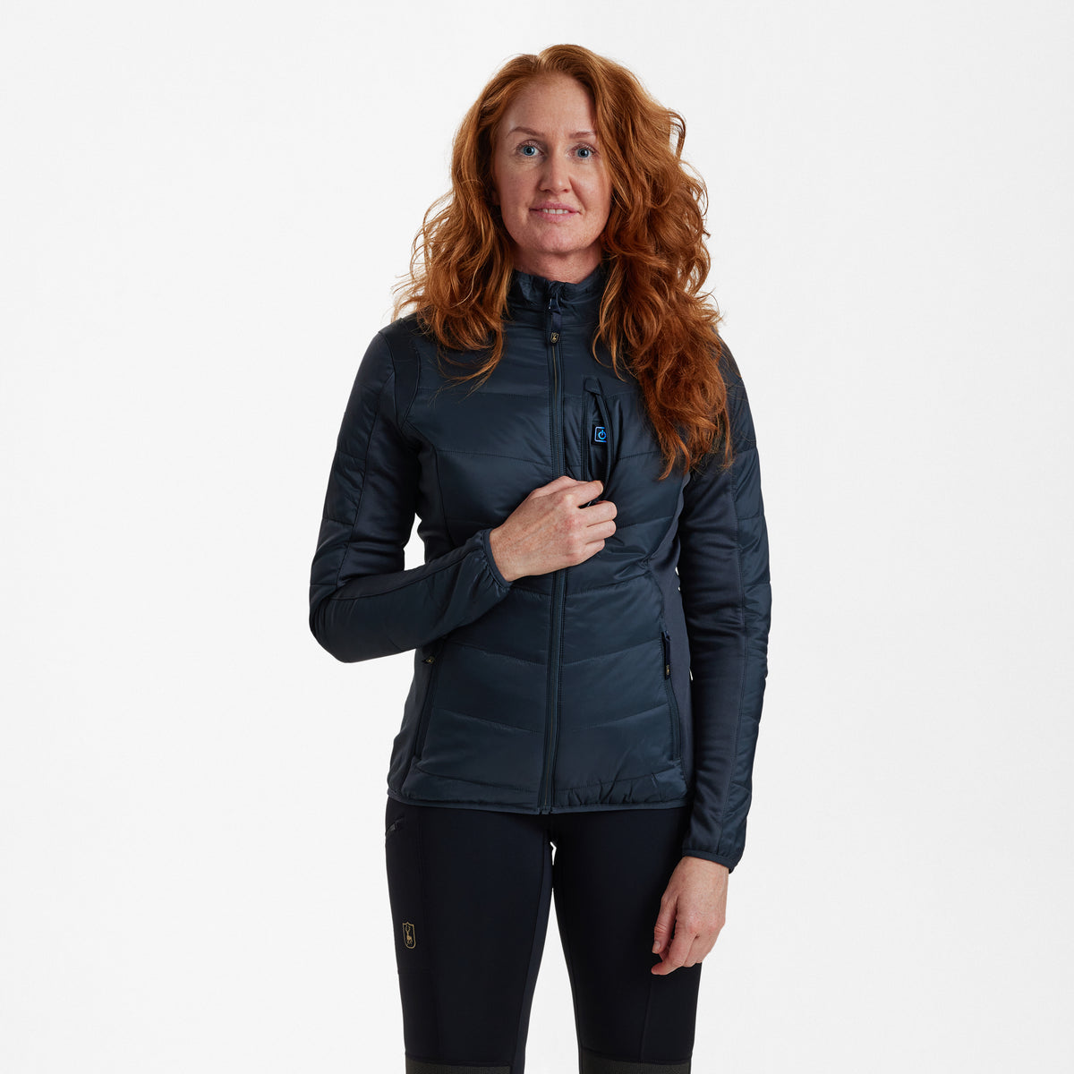 Lady Heat vatteret jakke - Dark blue - Deerhunter