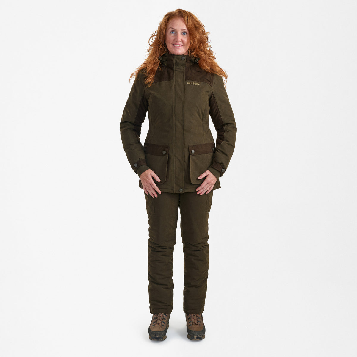Lady Eagle Winter Jakke - Tarmac Green - Deerhunter