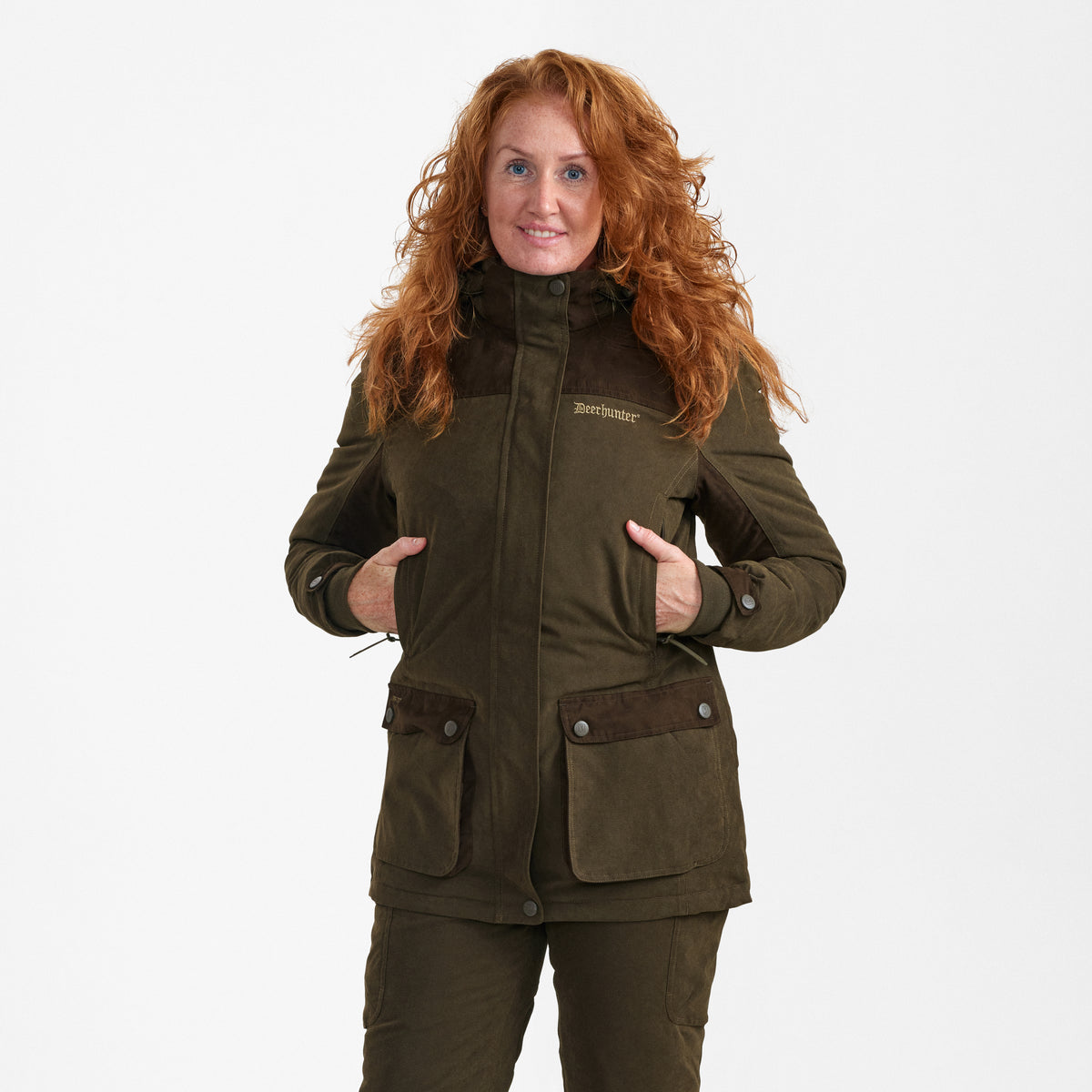 Lady Eagle Winter Jakke - Tarmac Green - Deerhunter