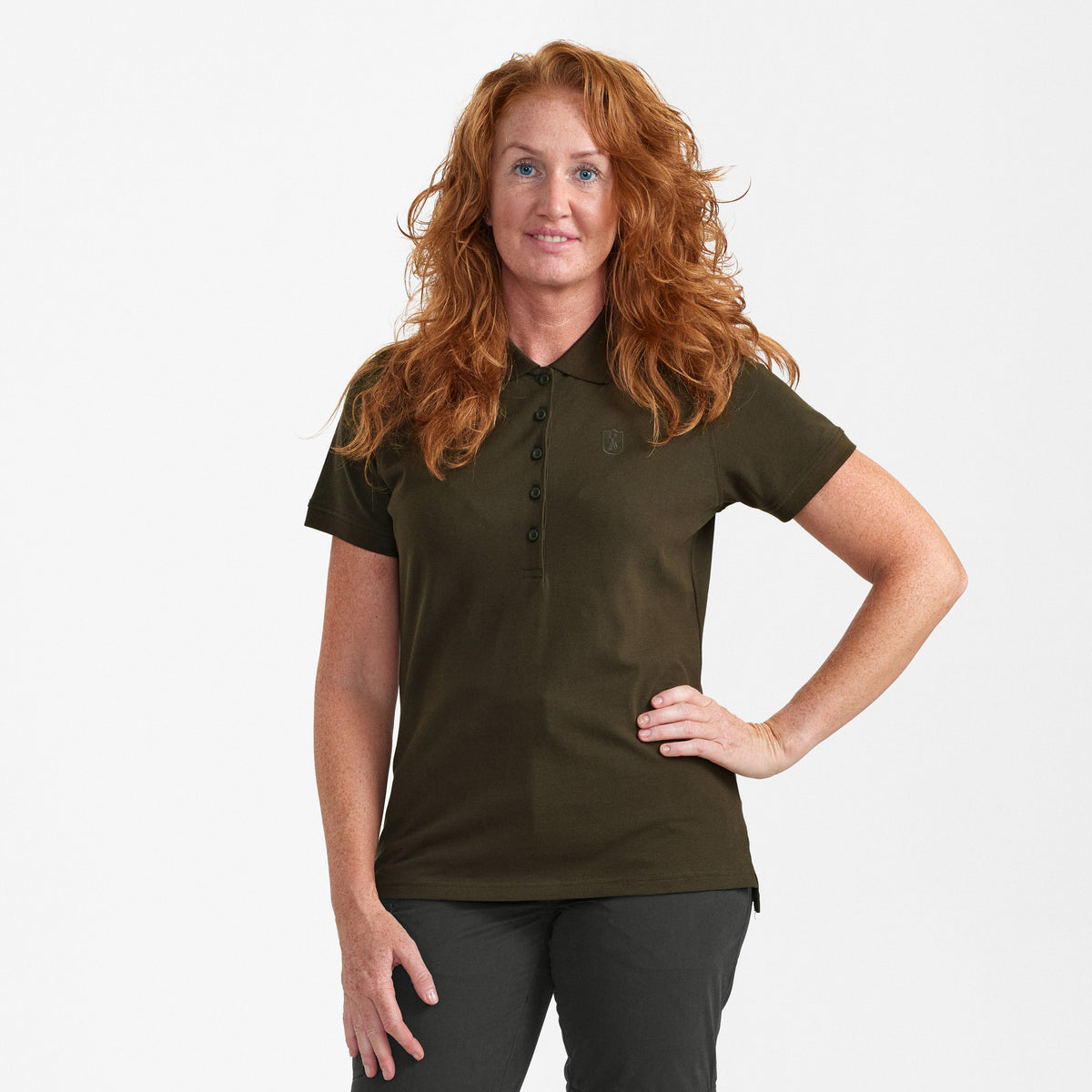 Lady Harriet Poloshirt Deep Green - Deerhunter