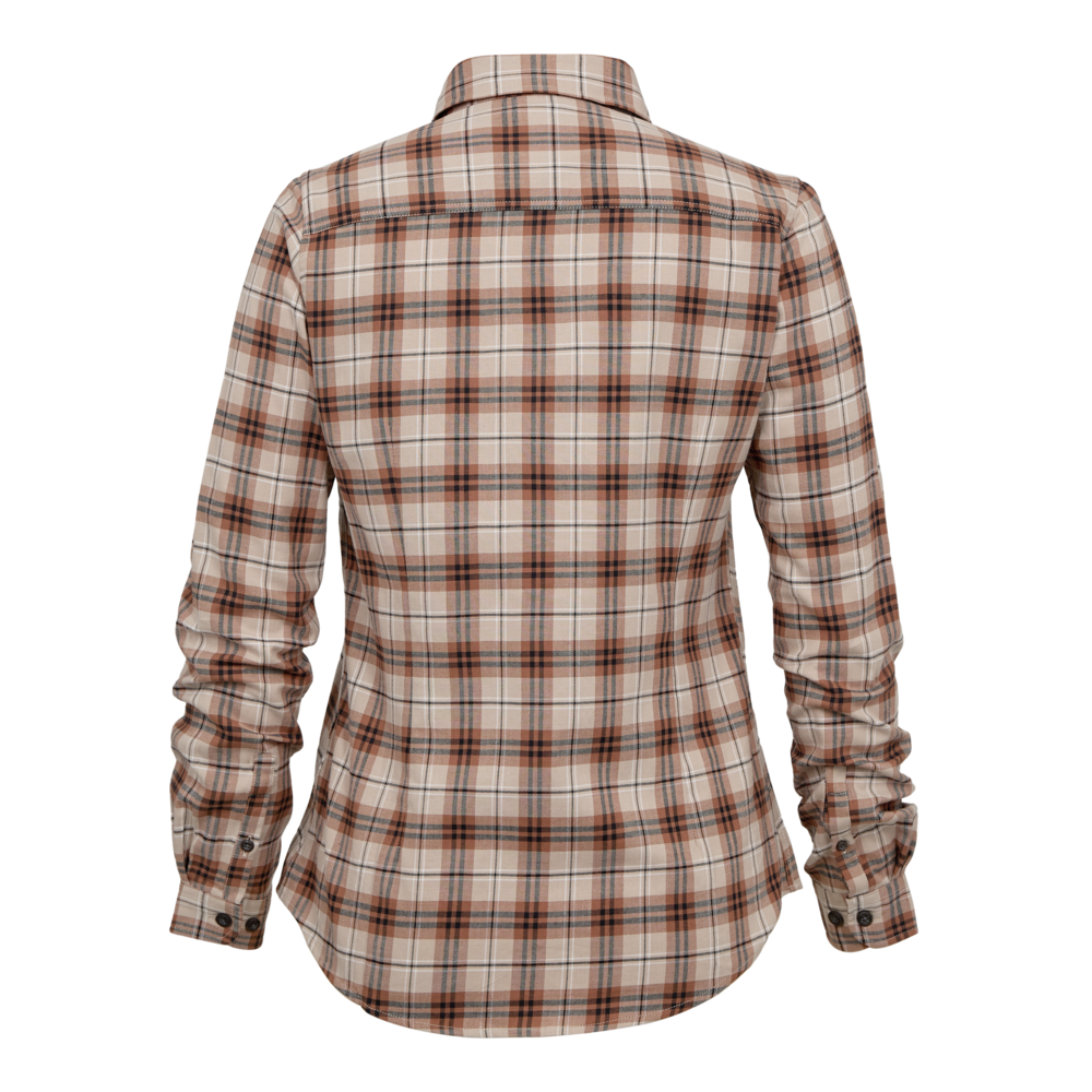 Lady Louisa skjorte Orange Check - Deerhunter