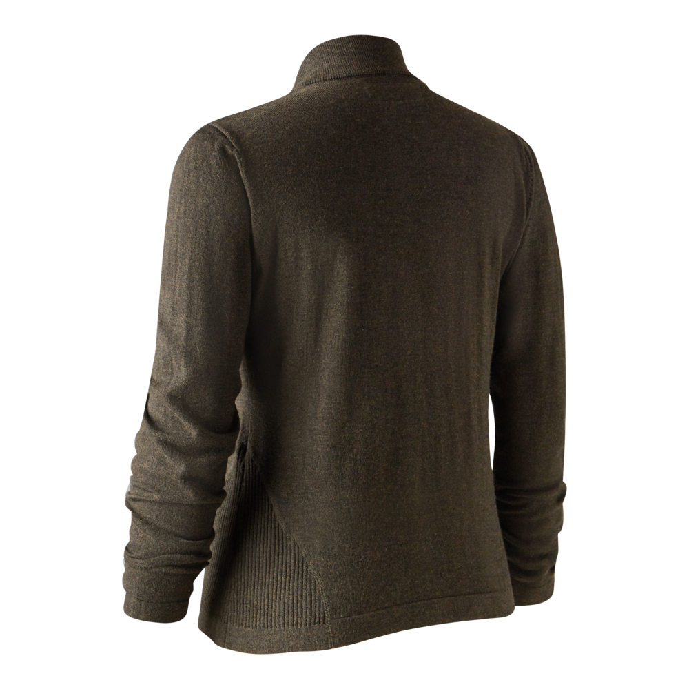 Lady Darlington Strikcardigan - Dark Elm - Deerhunter
