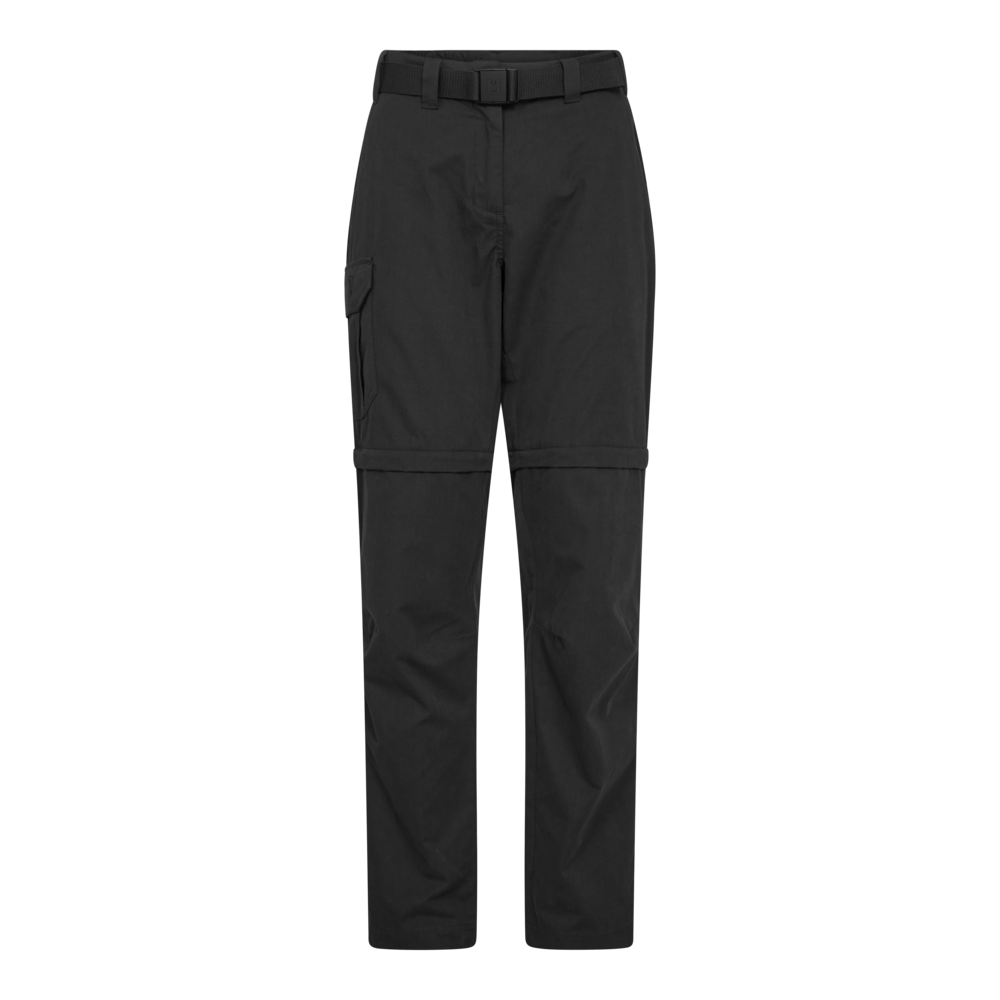 Lady Slogen Zip-Off Bukser - Black Ink - Deerhunter