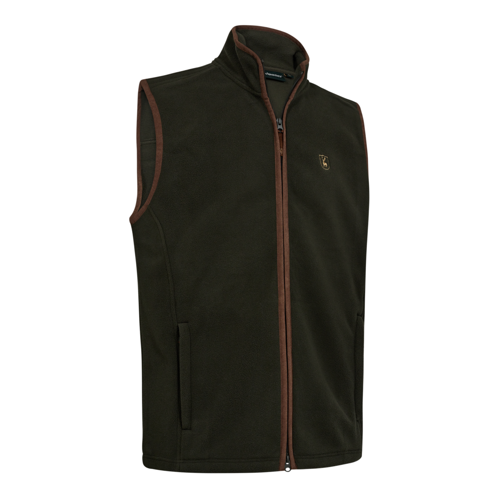 Cumbria Fleece Vest - Deerhunter - Forest Ember